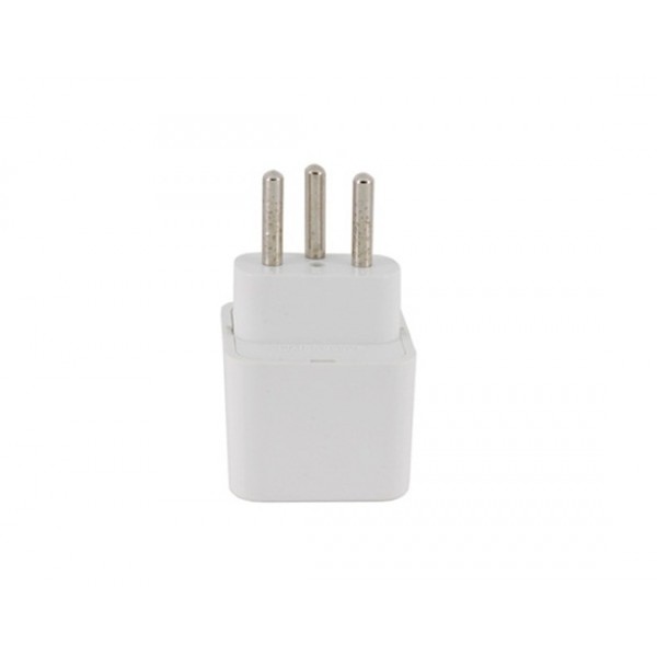 Swiss Plug Adapter Adaptor (White)