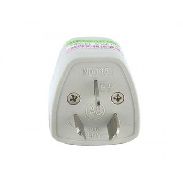 Universal Outlet Power Adapter Australian Plug (Silver)