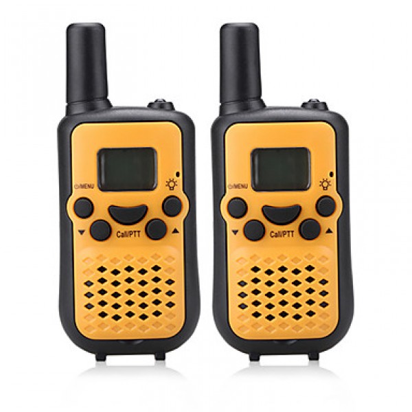 Easy to Talk 446MHZ Walkie Talkiefor Kids(5 Colors Choose) Output 0.5W 8 Channels Up to 3KM-5KM AAA Alkaline Battery