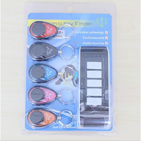 Keychain Electronic Anti-lost 5 in 1 Key Finder Keyfinder 1 Transmitter  5 Receivers  