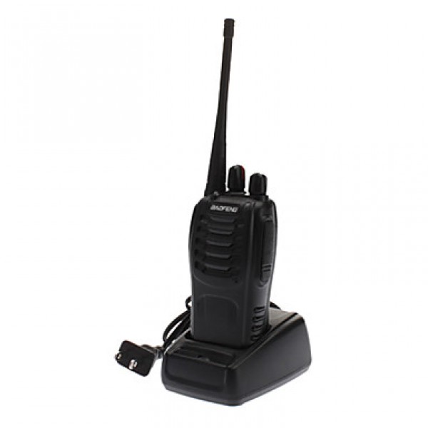 BF-888S 5W 400~470MHz 16-CH Walkie Talkie - Black