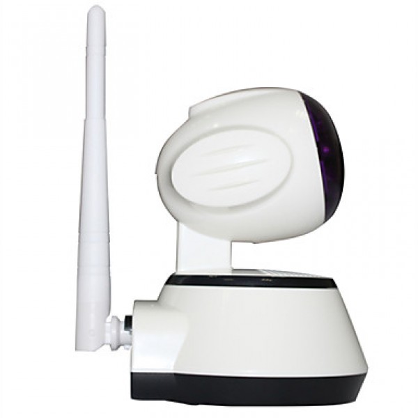 H.264 1.0MP HD 720P IP Camera P2P Pan IR Cut TF Card WiFi Network IP Security System With Wireless Alarm Detector