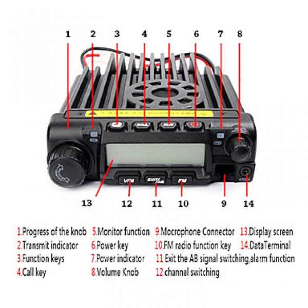 KT-UV980DualBandVHF/UHF136-174/400-480MHz VHF Receiving Two Way Radios