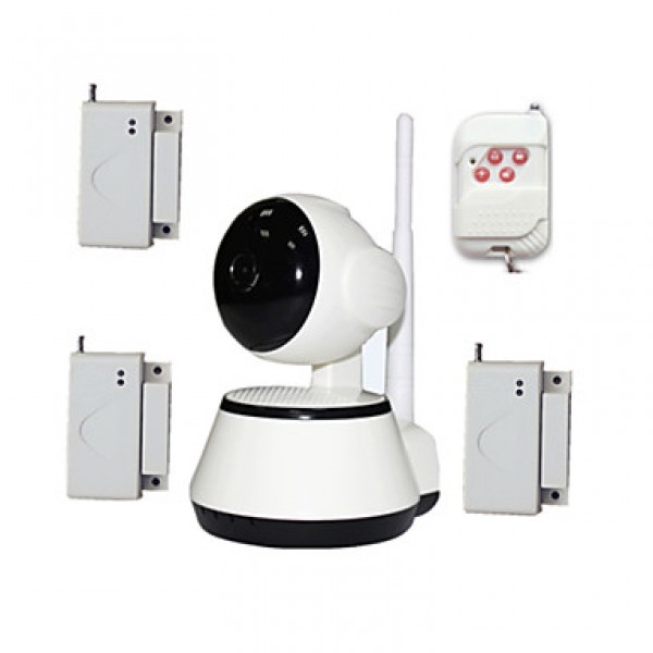 WIFI Video Baby Monitor Security IP Camera HD For Old Kids Safety With Wireless Door Window Open Burglar Alarm Sensor