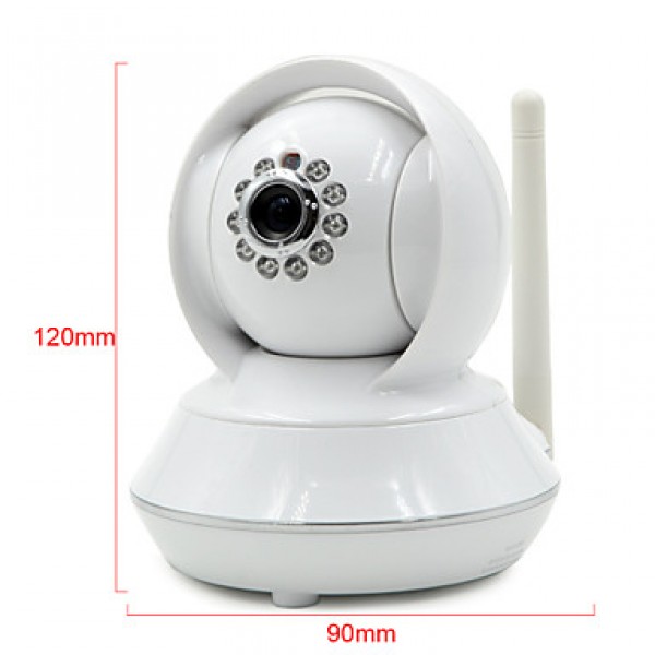 8GB TF Card and HD720P H.264 P2P WIFI Camera IP 1.0M Pixels PTZ IR Night Vision Wired or Wirless Camera WIFI